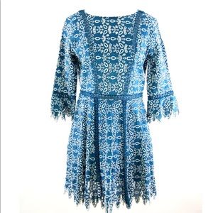 Maje blue lace dress used